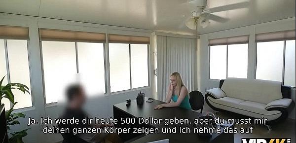 VIP4K. Die hübsche Strip-Tänzerin Allie Rae ist bereit, Sex gegen Geld vor der Kamera zu haben